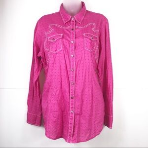 Ariat Womens XL long sleeve pink top
